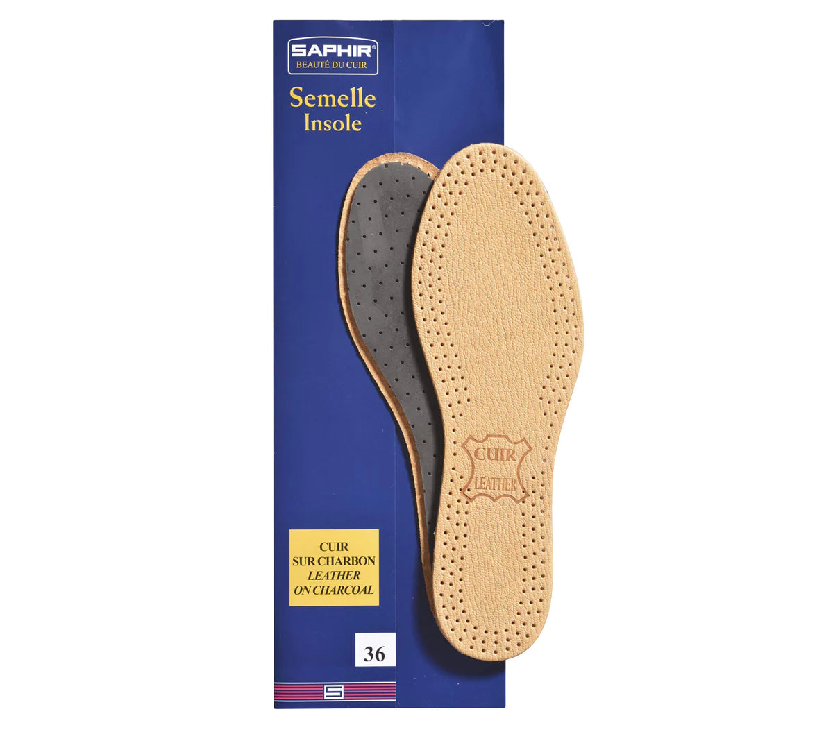 Saphir Leather Charcoal Insole